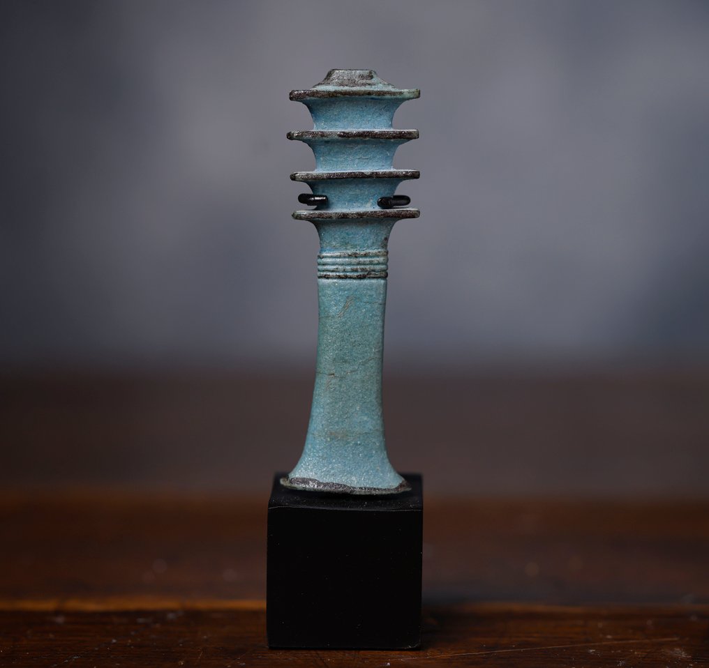 Muina-Egypti Djed Pillar amuletti - 8.2 cm #1.0