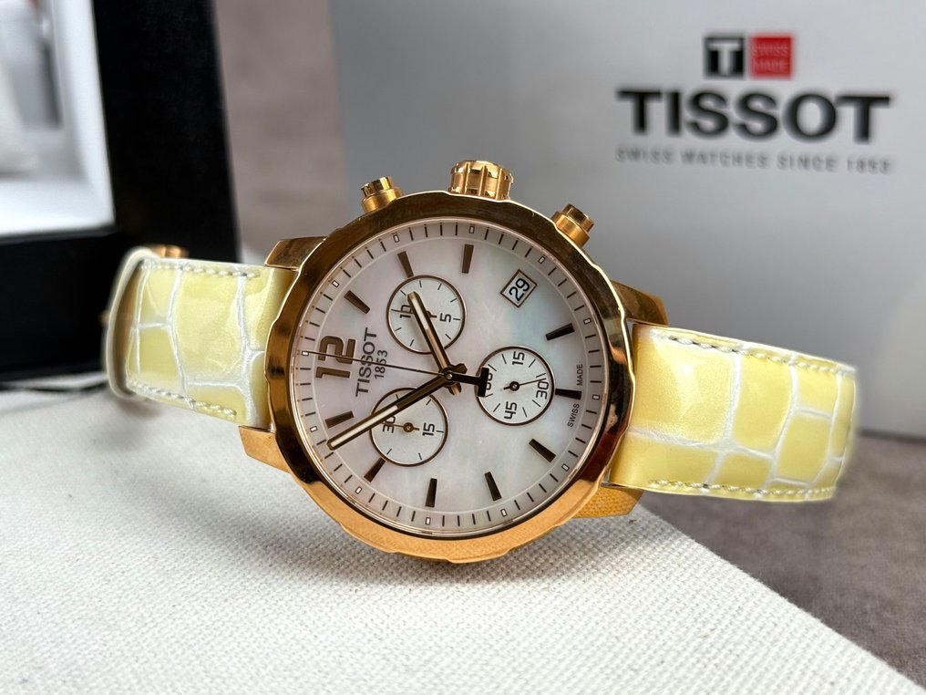 Tissot Quickster Chronograph Date MOP dial No Reserve Price T0954173611700 Unisex 2011 present auction online Catawiki