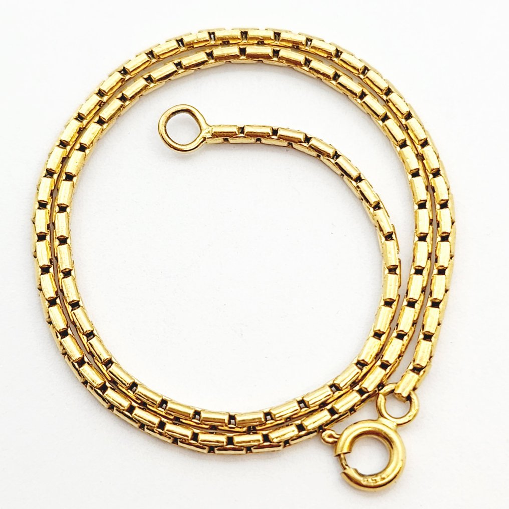 Βραχιόλι αστραγάλου - 18 καράτια Κίτρινο χρυσό - tobillera 23 εκ. #1.0