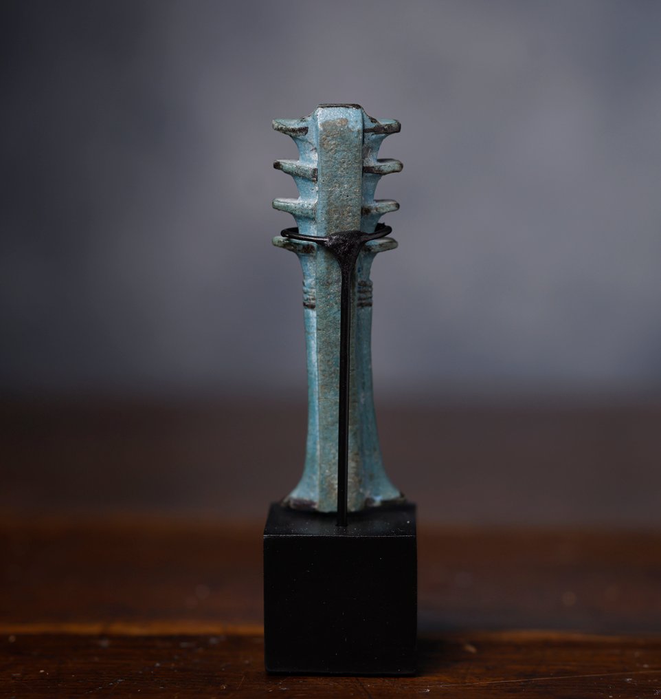 Muina-Egypti Djed Pillar amuletti - 8.2 cm #3.2