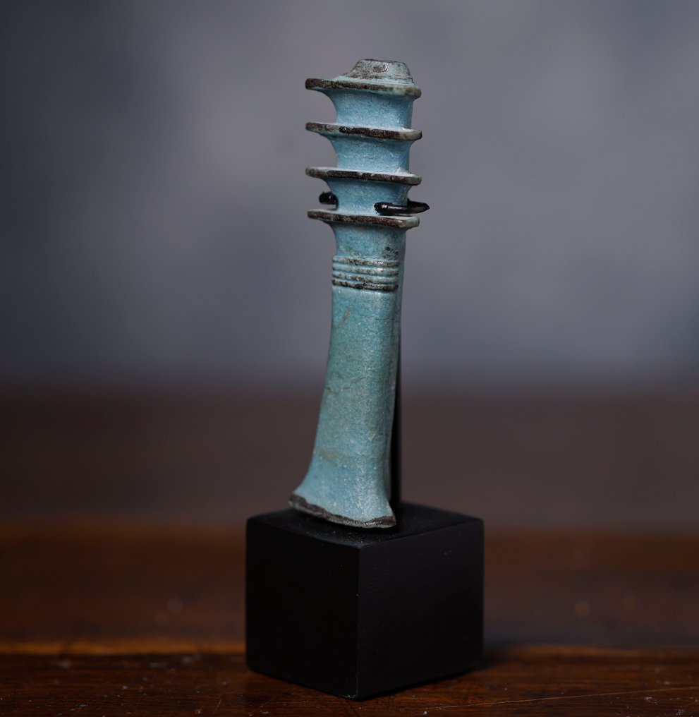 Muina-Egypti Djed Pillar amuletti - 8.2 cm #1.0