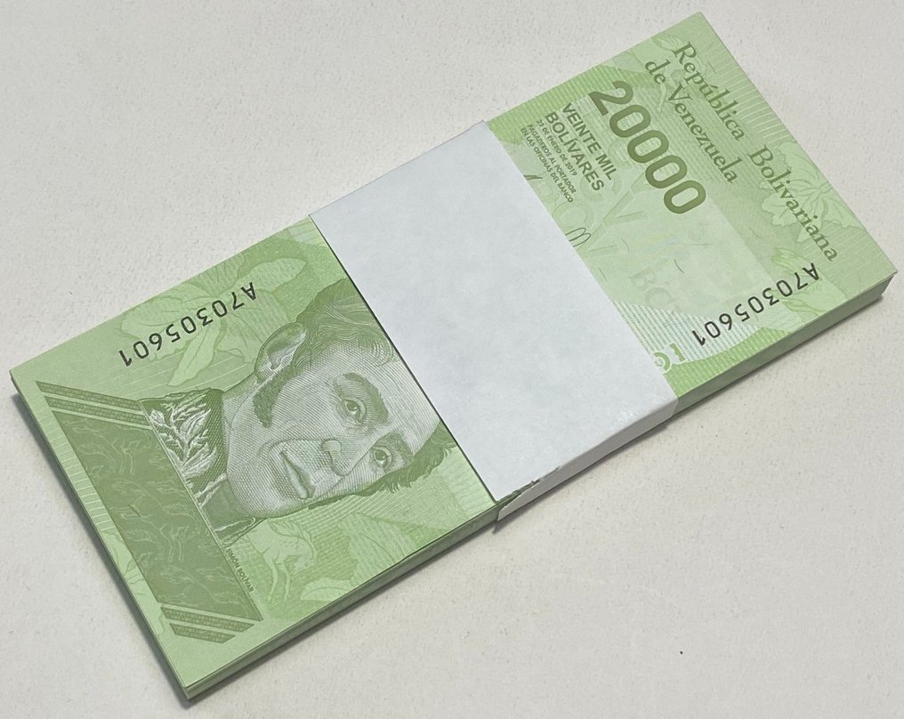 Βενεζουέλα. - 100 x 20 000 Bolívares - 2019 - Pick 110  (χωρίς τιμή ασφαλείας) #1.0