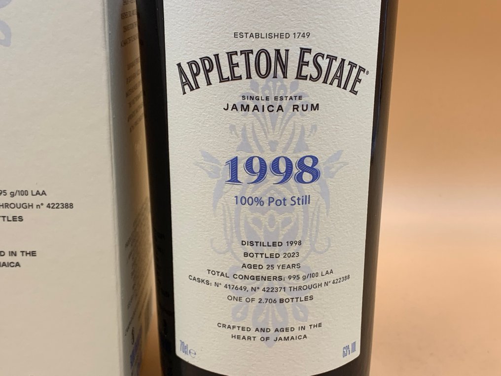 Appleton 1998 25 years old Velier - Hearts Collection - b. 2023 - 70cl #4.3