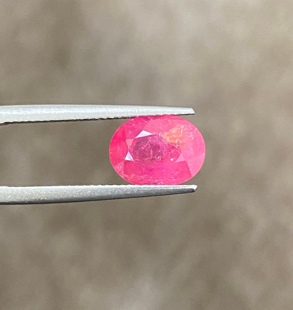 沒有保留價 - 1 pcs  紅色, 粉色 紅寶石  - 3.74 ct - Lotus Gemology - 无热粉色红宝石 #1.0