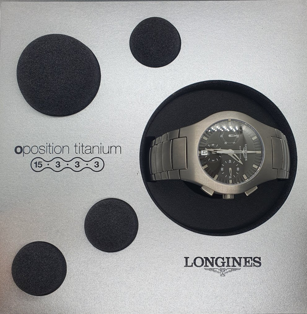 Longines Oposition Automatic Chronograph Titanium No Reserve Price 15333 Men 2000 2010 auction online Catawiki