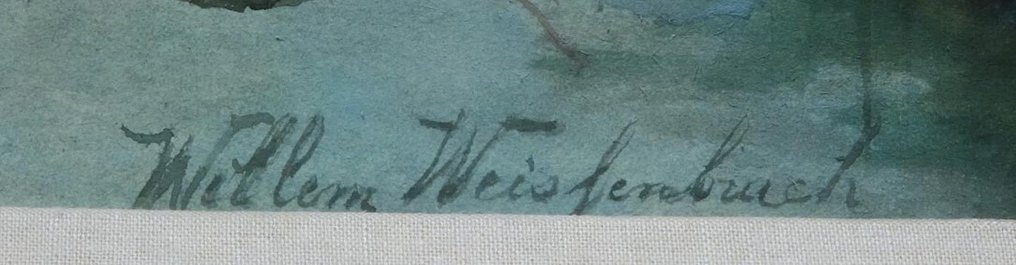 Willem Weissenbruch (1864-1941) - Polderlandschap met bootje bij Molen #2.1