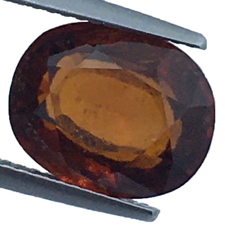 No reserve price - 1 pcs  Brown, Orange Hessonite  - 5.70 ct - International Gemological Institute (IGI) - NATURAL GARNET #1.0
