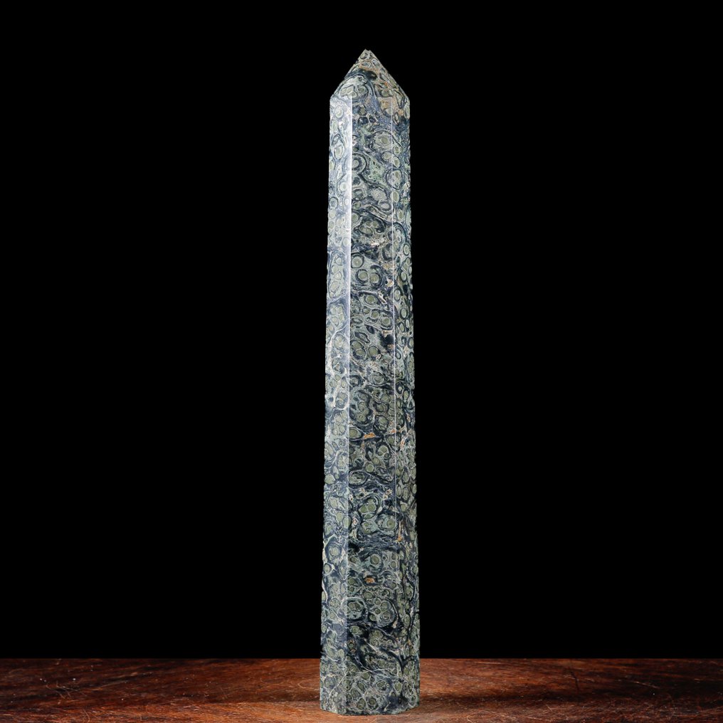 Verkligen exklusiv - Kambaba Jasper Obelisk - Bästa kvalitet mineral - Extremt värdefullt specimen. - Höjd: 518 mm - Bredd: 75 mm- 4193 g #2.1