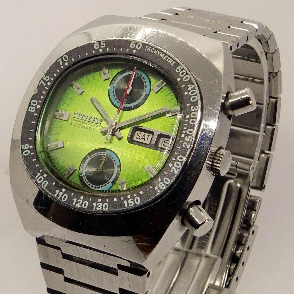 Cronografo CITIZEN 8110 Bullhead TV Flyback Case ca. 1970. No Reserve Price Men 1970 1979 Catawiki