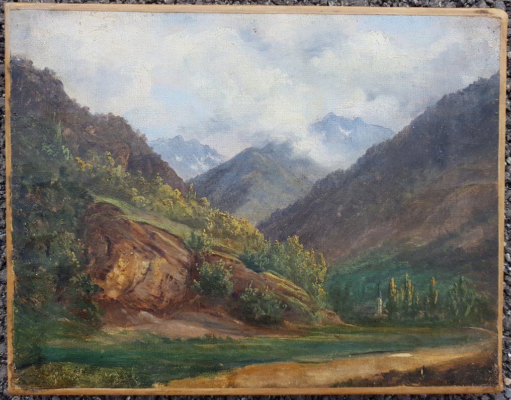 Théodore Rousseau (1812-1867), Follower of - Paysage de montagnes #4.3