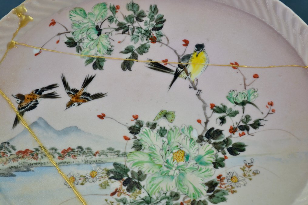 Takeuchi Chubei (1852-1922) - 充电器板 - Ishime-yaki #3.2