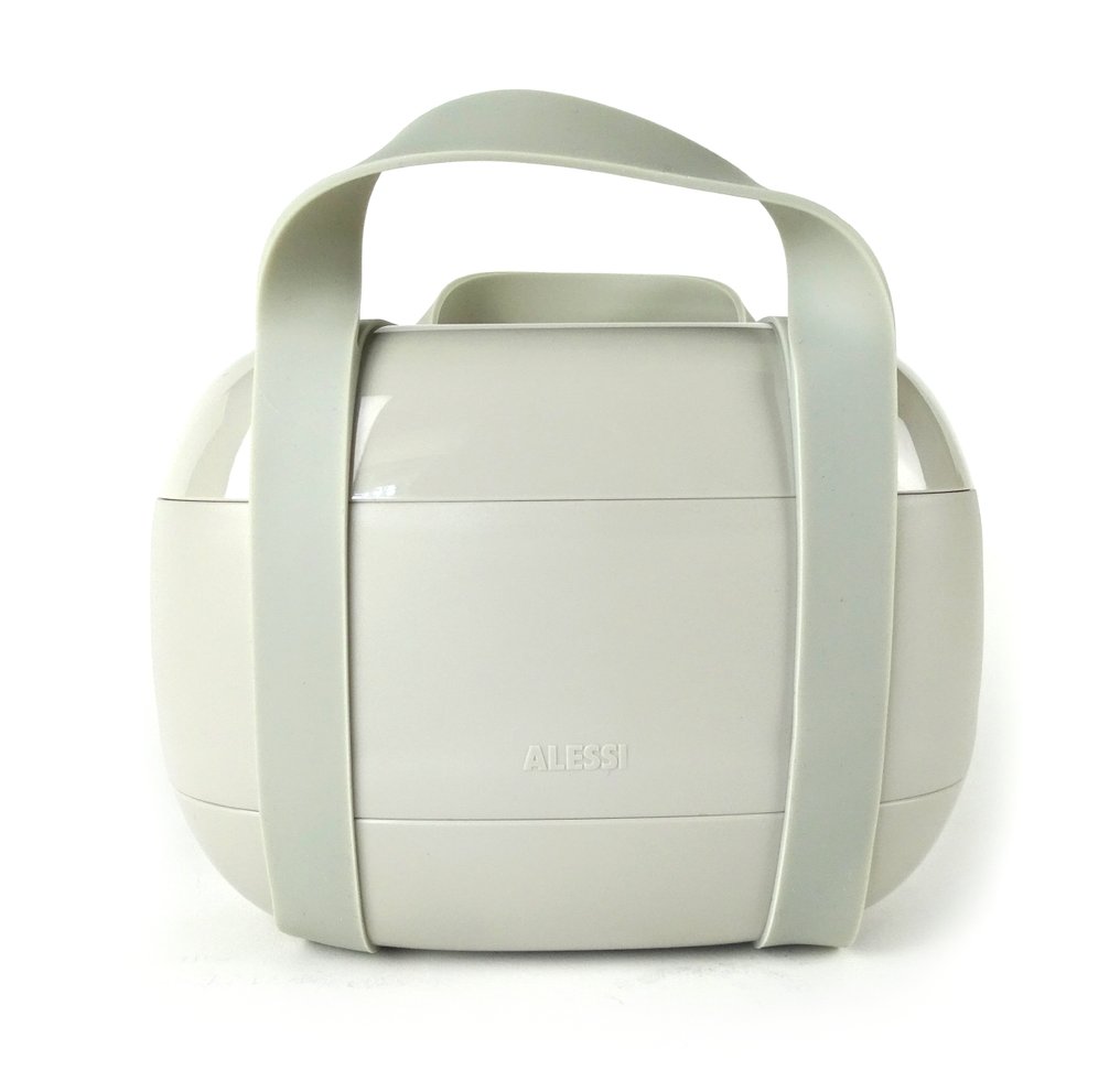 Alessi - Sakura Adachi - 餐具套装 (2) - ''Food a Porter'' - 热塑性树脂盒子。彩色18/10不锈钢瓶，灰色和热塑性树脂。 #1.0