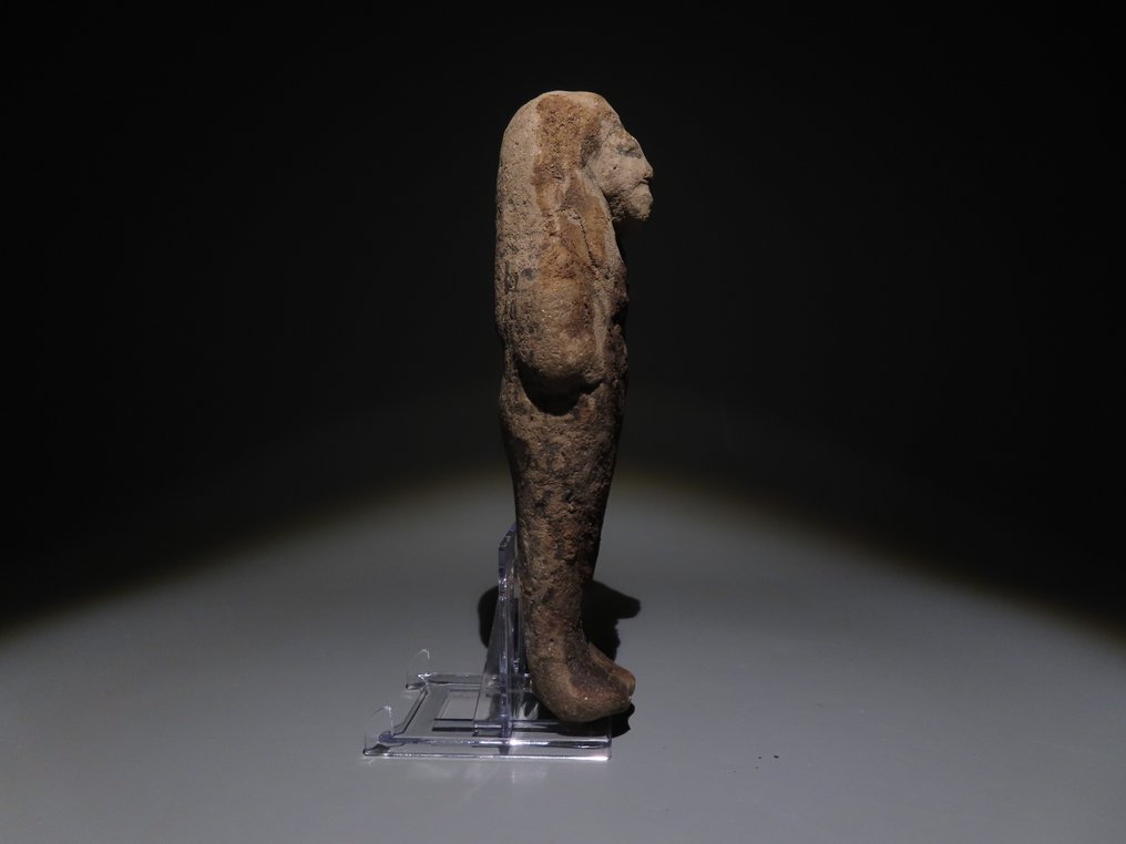 Αρχαία Αιγυπτιακή Terracotta Ushabti. Νέα Βασιλεία, 19η - 20ή δυναστεία, περίπου 1292 - 1069 π.Χ. Ύψος 17 εκ. #3.2