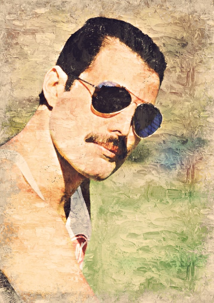 Boriani - Queen - Freddie Mercury - Digital oil edition - High Quality Giclee Art 2/10 #1.0