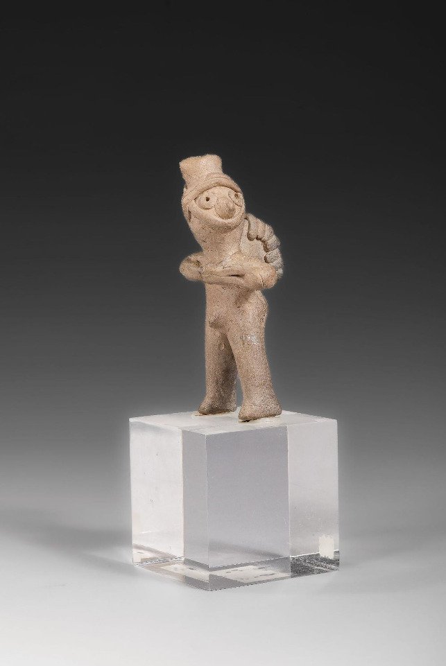 哥伦布前。科利马 陶瓷战士 具有西班牙进口许可证 #1.0