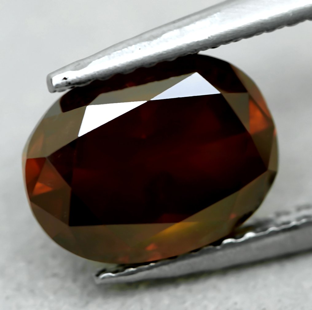 1 pcs 钻石  (经彩色处理)  - 3.16 ct - I2 内含二级 - 安特卫普宝石报告（GRA） #1.0