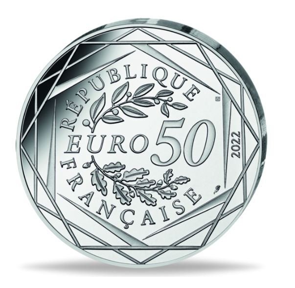 Franța. 50 Euro 2022 Asterix und Obelix Familie - 41g im Folder #1.0