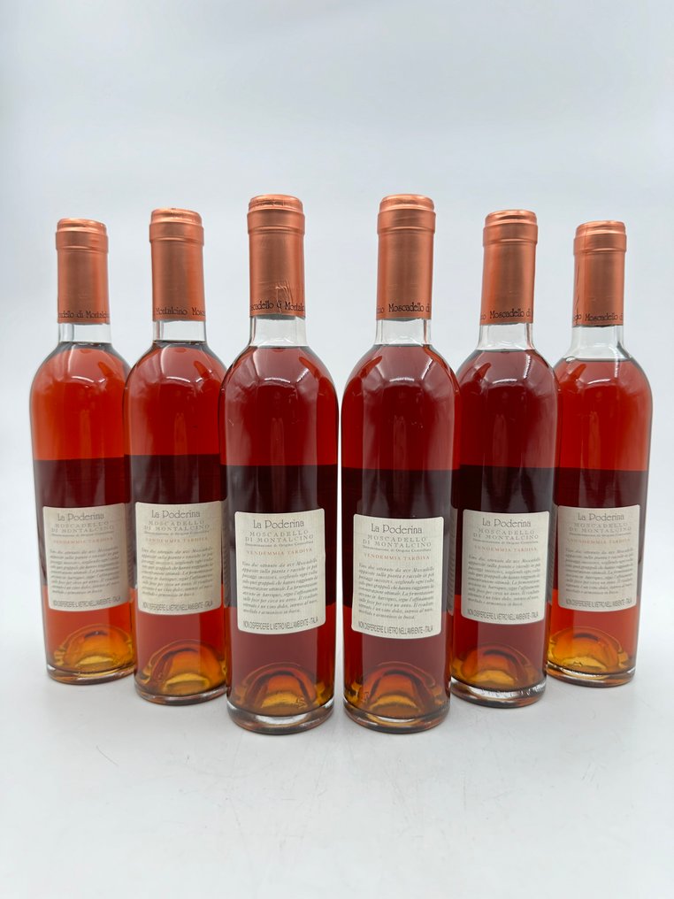 1999 La Poderina, Moscadello di Montalcino, Vendemmia Tardiva - Toscane DOC - 6 Halve flessen (0.375L) #2.1