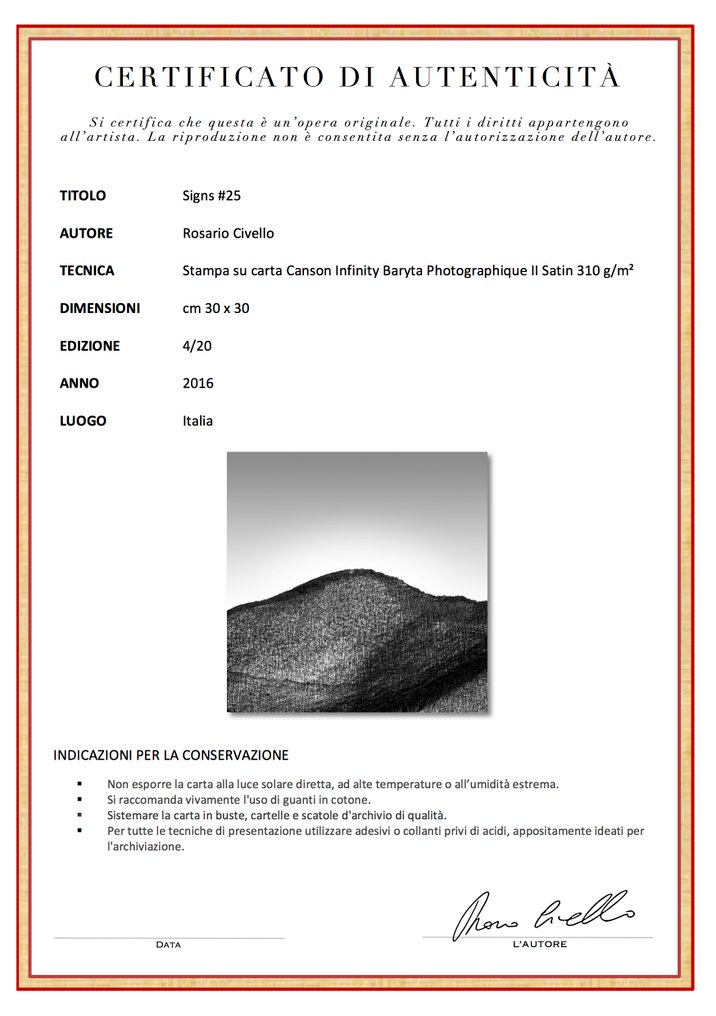 Rosario Civello - Signs #25 #3.2