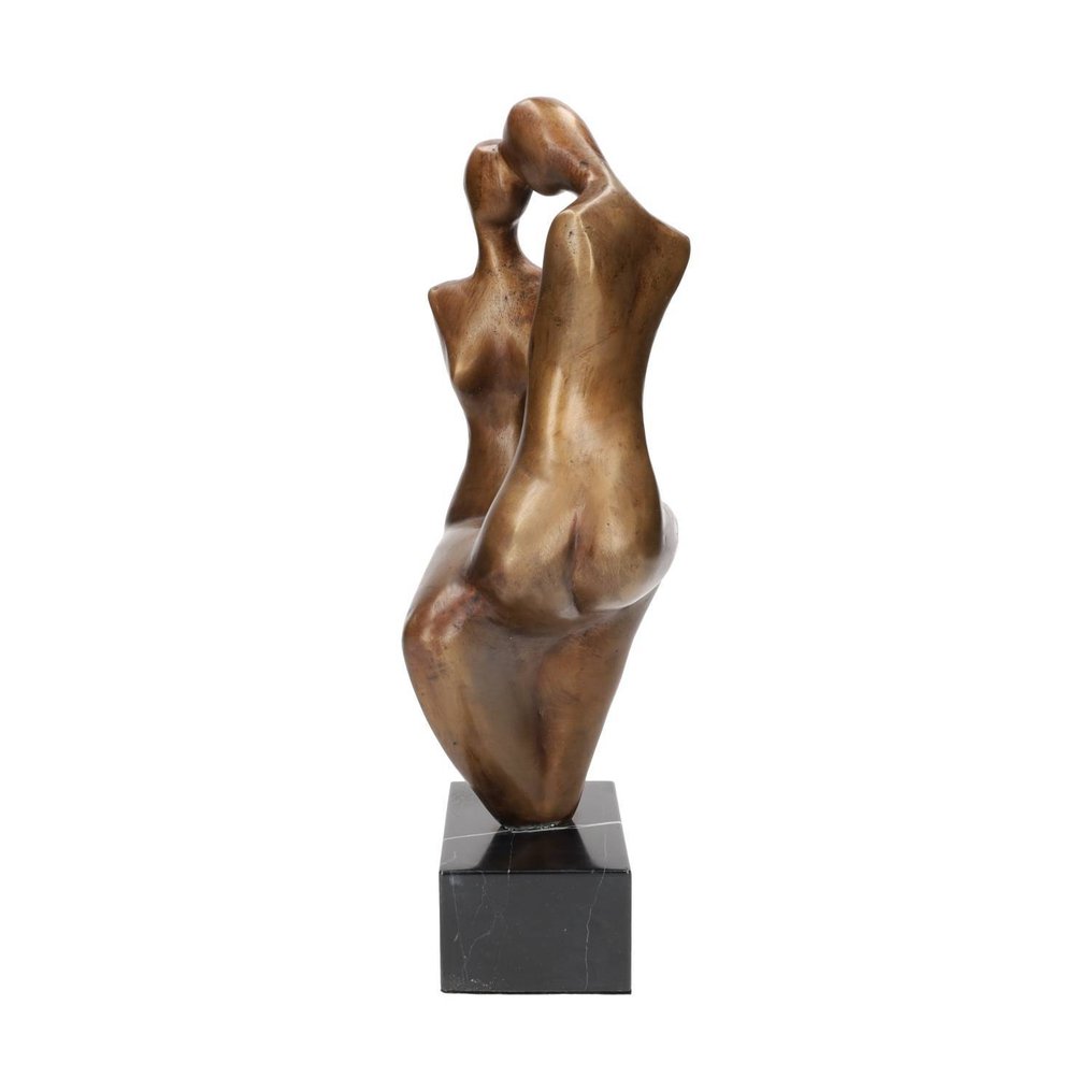Statuette - Verliefd koppel - Bronze, Marmor #4.3