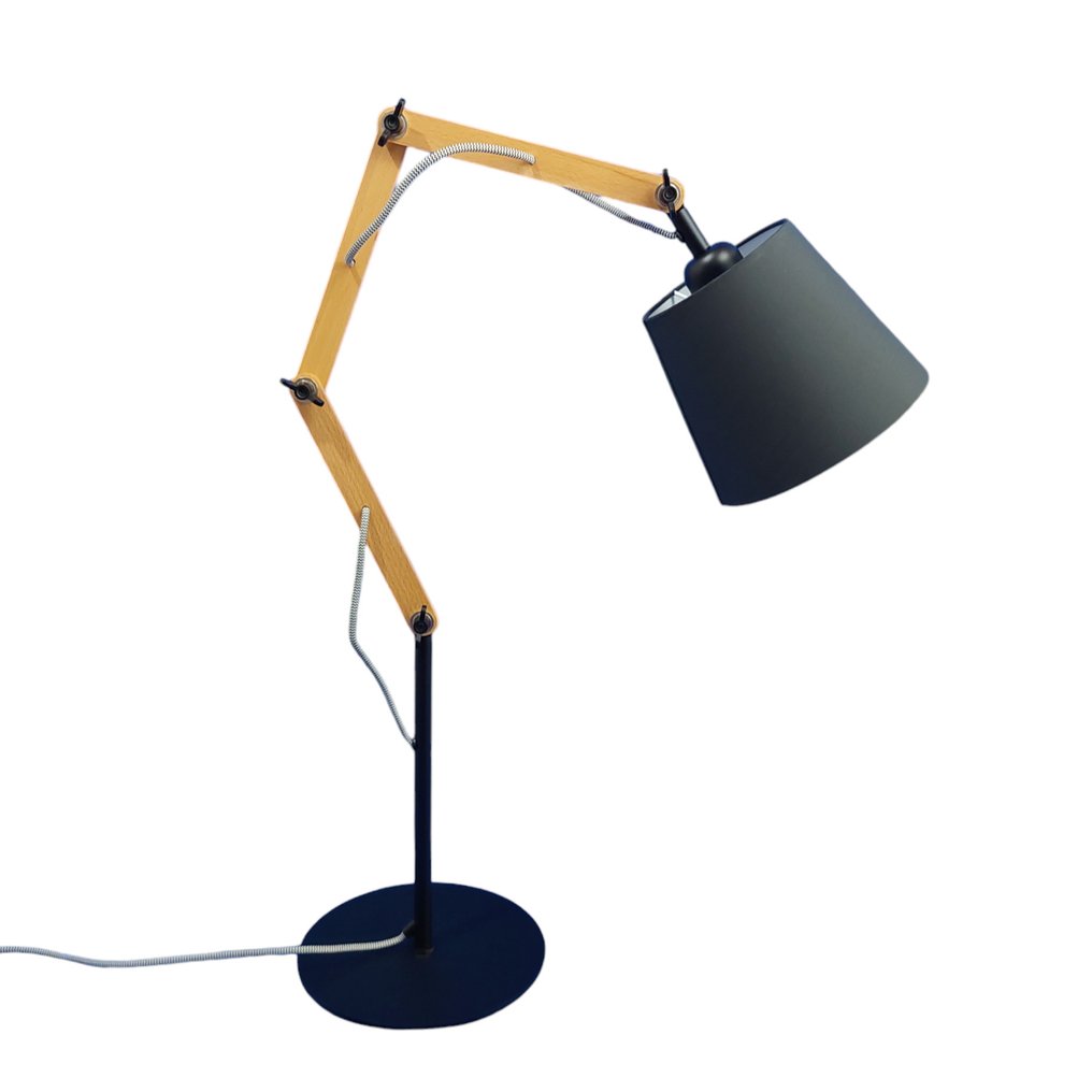 Seed Design - Επιτραπέζιο φωτιστικό - Τεό - Μαύρο - Μέταλλο, Ξύλο, Υφάσματα - Χωρίς αποθεματικό - Συνταξιοδοτημένος #2.1