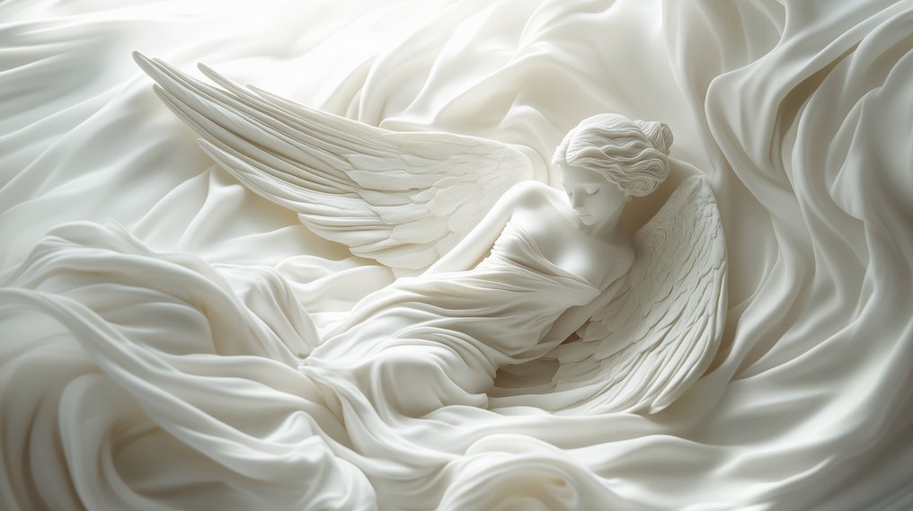 Artxlife - Angel White Silk Sleeping [XXL] #1.0