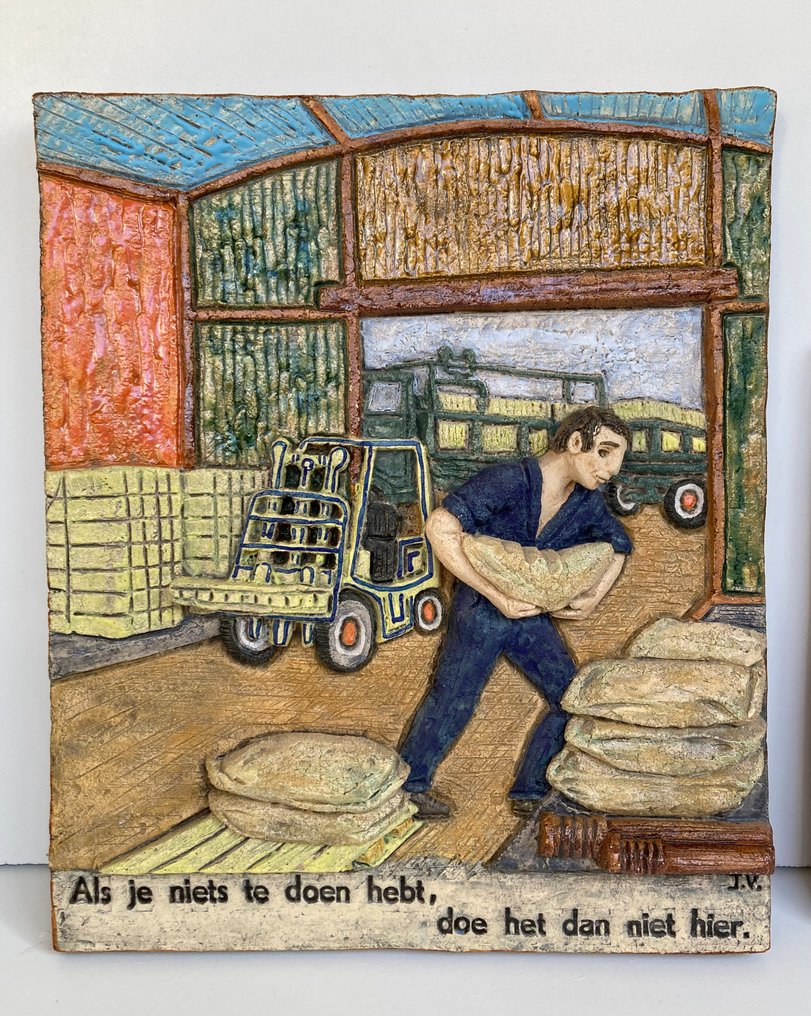  Tile (2) - Professions - Westraven tegelfabriek - 1950-1970 - Utrecht  #1.0