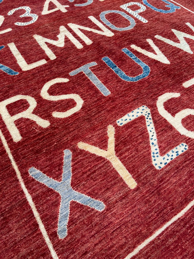 Afghan art deco design - new - hand-knotted - unused - wool - Carpet - 235 cm - 165 cm #1.0