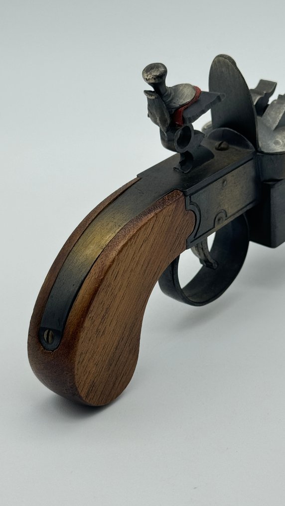Dunhill - Dunhill Tinder Pistol *Nice Condition* - Isqueiro de mesa - Metal, Madera #4.3