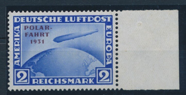 Duitse Rijk 1931 - Flupostmarken Zeppelin 1 RM - 4 RM "Polarfahrt" - Michel Nr. 456-458 mit Fotobefunden Schlegel BPP #3.2