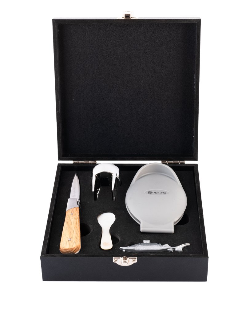 Laguiole - Champagne / Caviar / Oyster set - Oak Wood (handle) - Μαχαίρι κουζίνας - Stainless steel - Ολλανδία #1.0