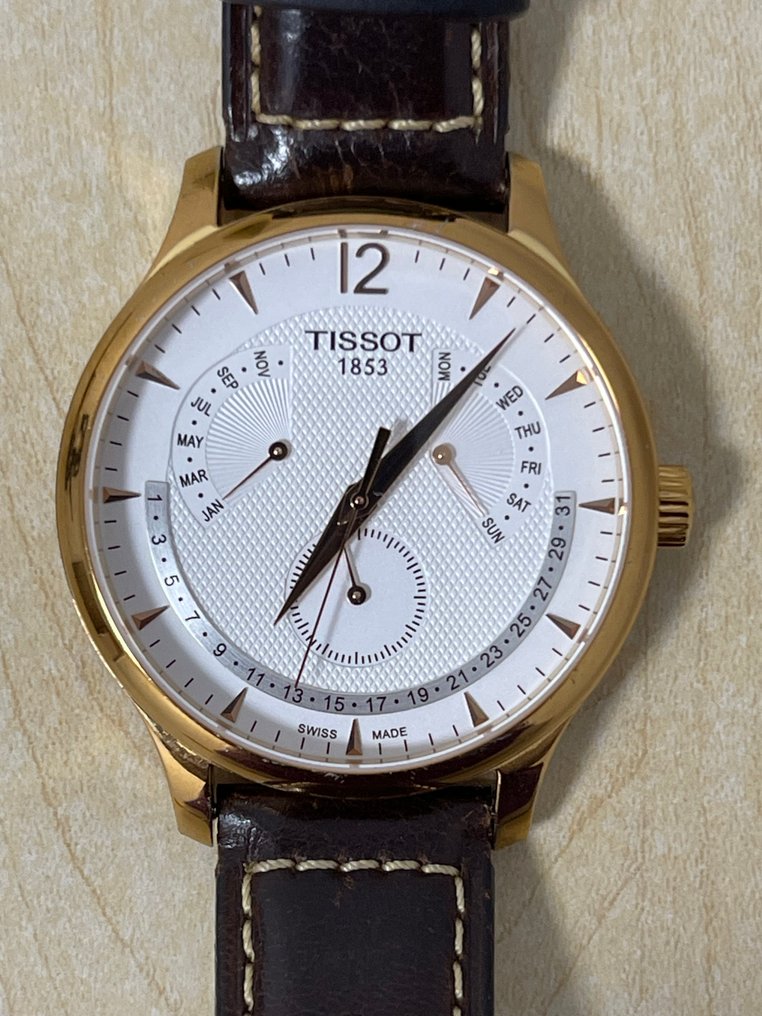 Tissot Tradition Perpetual Calendar No Reserve Price T063.637.36.037.00 Men 2011 present auction online Catawiki