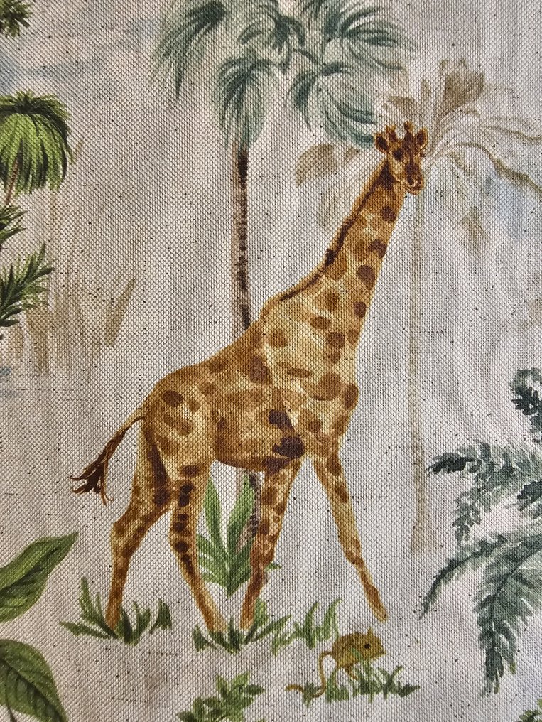 Bohemisk stoff med eksotiske dyr - 300x280cm - Realistisk dyredesign - Tekstil - 300 cm - 280 cm #3.2