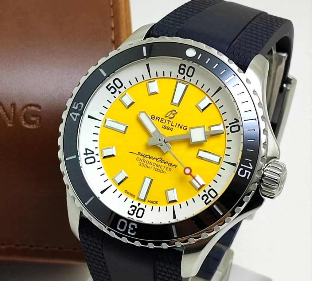 Breitling Superocean 42 Yellow Dial A17375211I1S1 Men 2020 auction online Catawiki