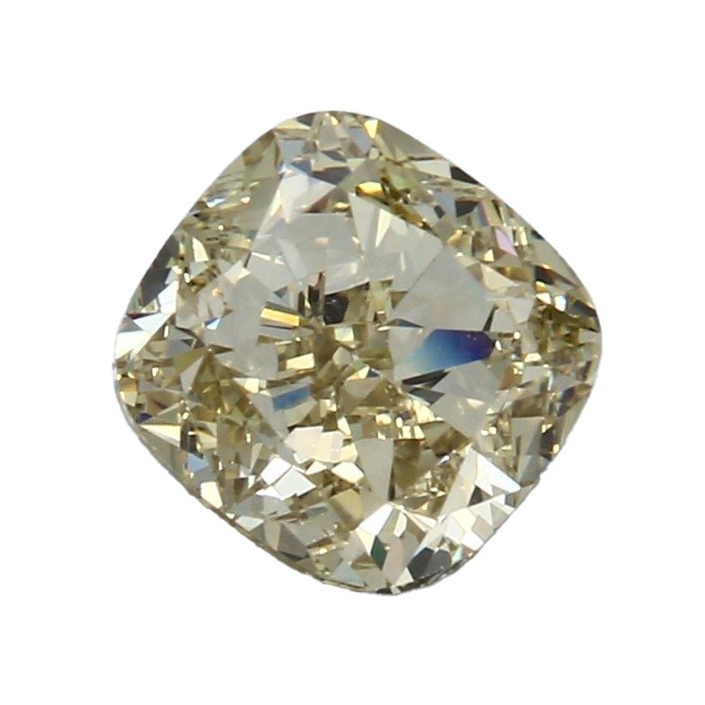 1 pcs Diamante  (Colorato naturale)  - 2.50 ct - Cuscino - Fancy Marroncino Giallo - VS1 - Gemological Institute of America (GIA) #1.0