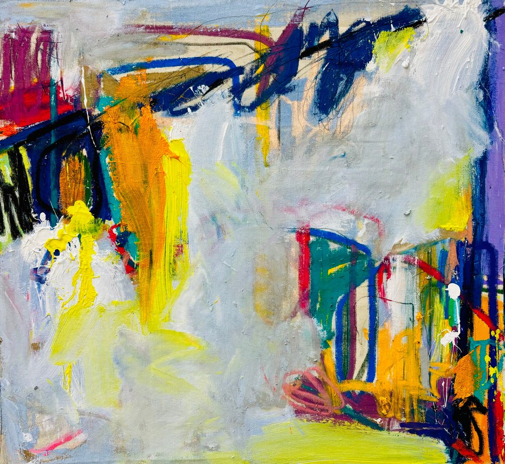 Cristine Balarine - Dematerialisation of the art object # 02 _ large original abstract painting #2.1