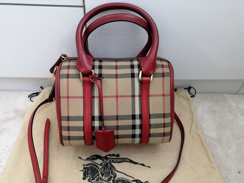 Burberry haymarket satchel clearance