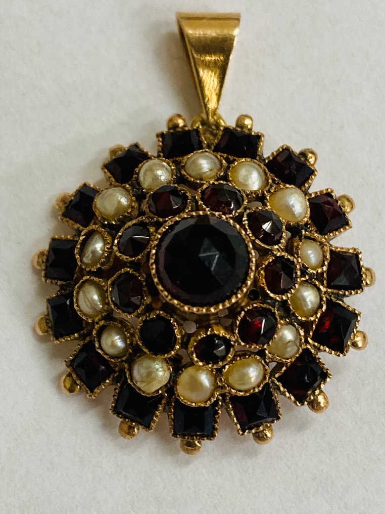 Pendentif - 14 carats Or jaune - Pendentif bohème #1.0