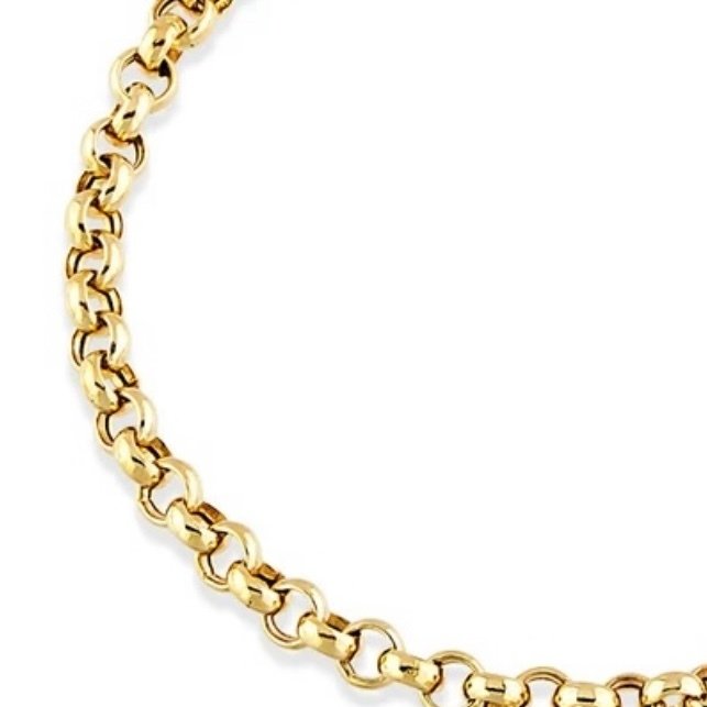 Handmade - 链式手链 - 14K包金 黄金 - 心脏 Doch 链 - 3 毫米 #4.3