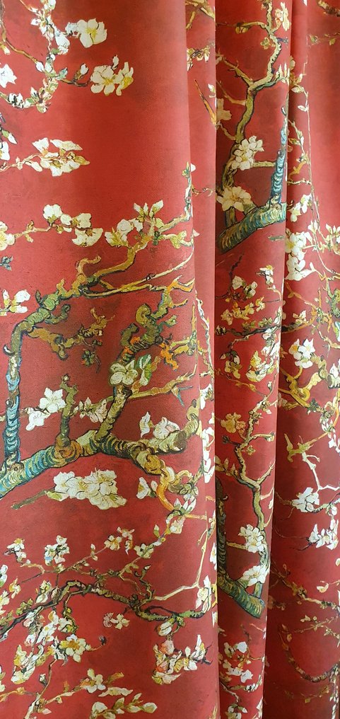 TESSUTO Van Gogh Floreale 'Mandorlo in fiore' Mid-century Design eksklusiv - 300x280cm - - Tekstil  - 300 cm - 280 cm #2.1