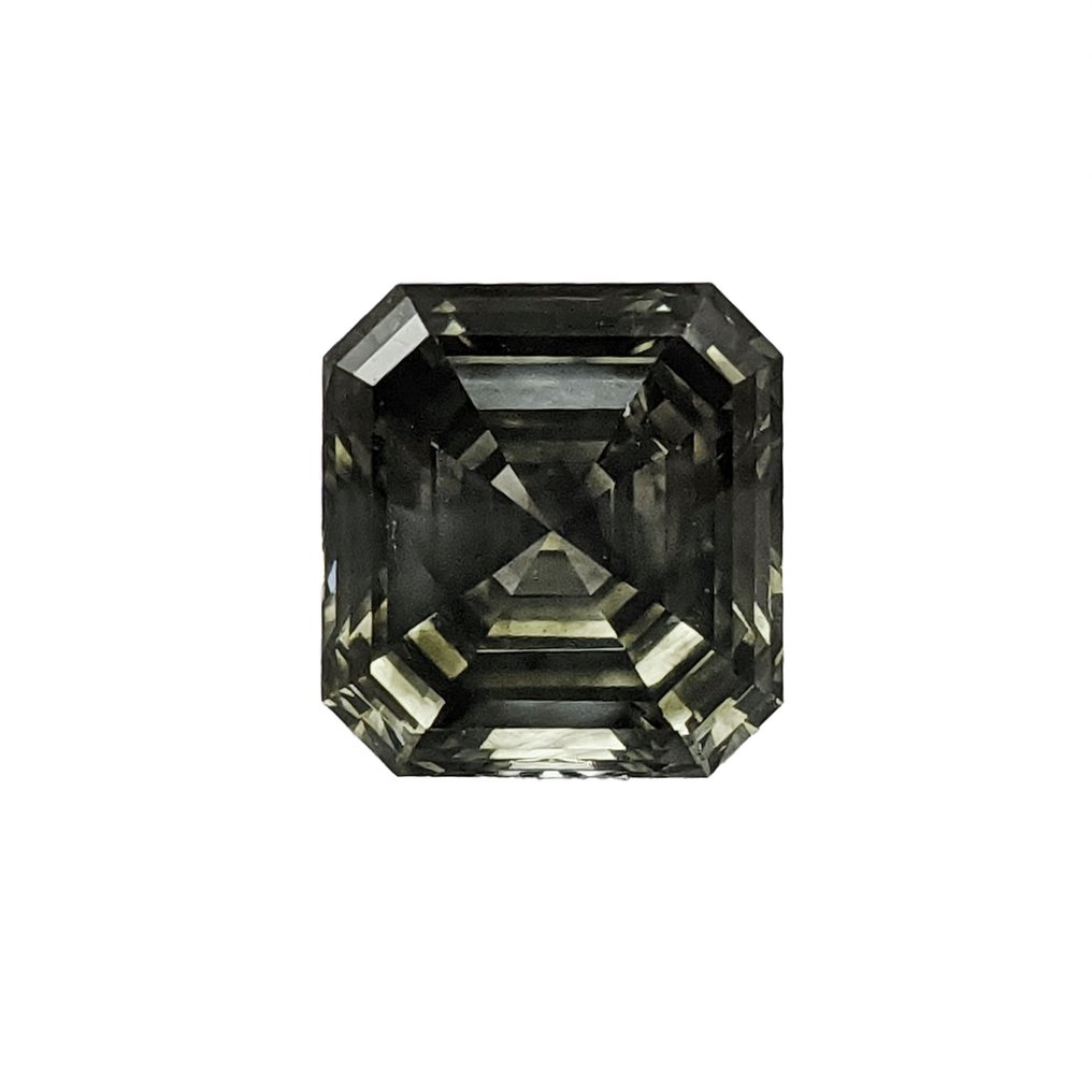 没有保留价 - 1 pcs 钻石  (天然色彩的)  - 1.43 ct - 祖母绿 - Fancy 稍帶綠色的 灰色 - SI2 微内含二级 - 国际宝石研究院（IGI） #1.0
