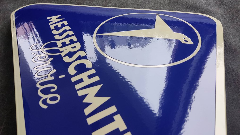 Messerschmitt - Service Messerschmitt enamel sign Emailschild Emaille Schild #2.1
