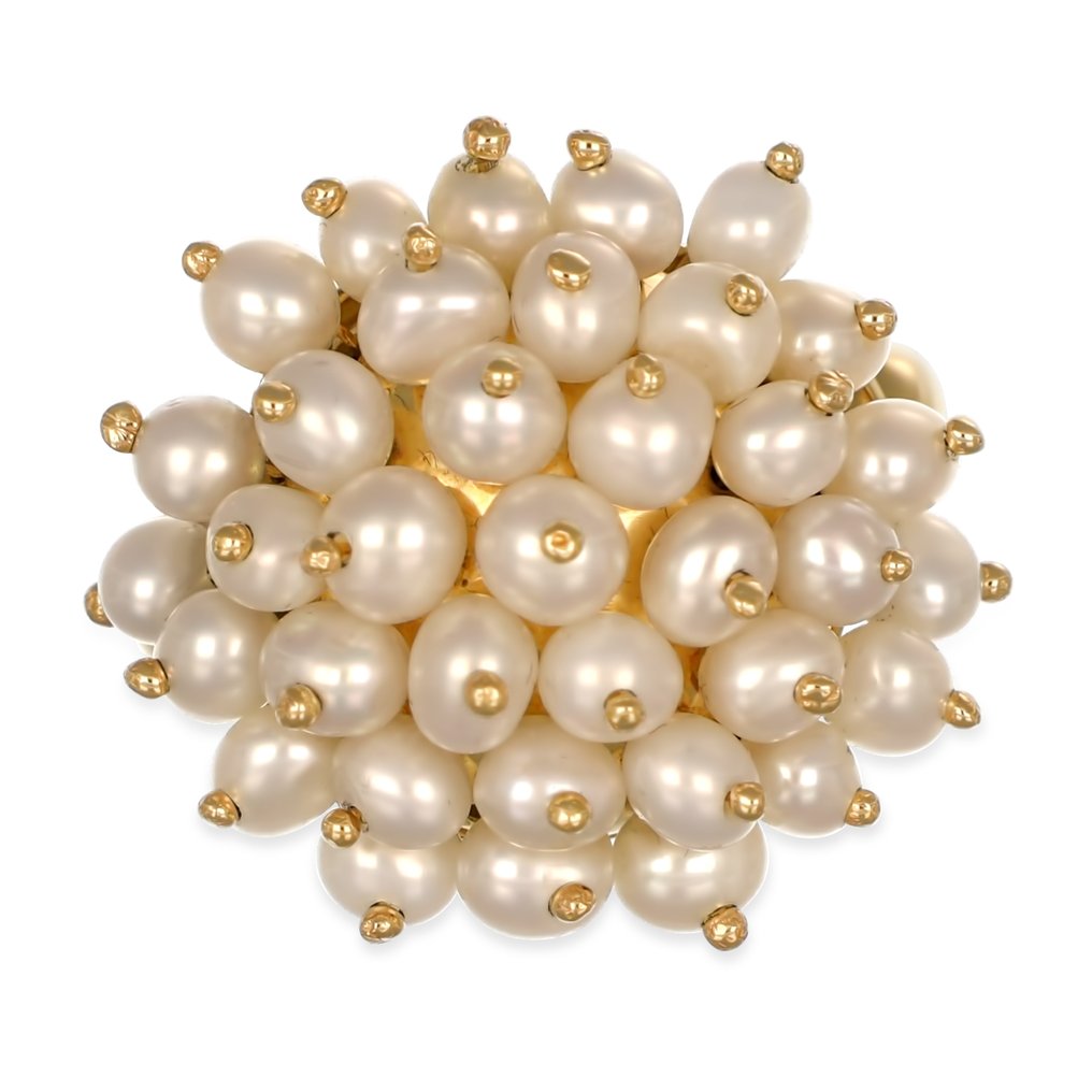 Ring - 18 kt Gelbgold - Perle #1.0
