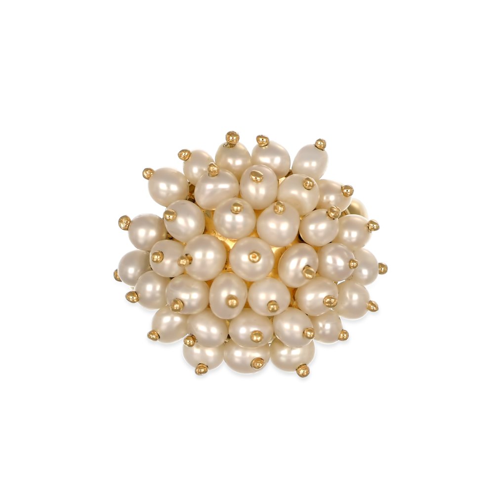 Ring - 18 kt Gelbgold - Perle #2.1