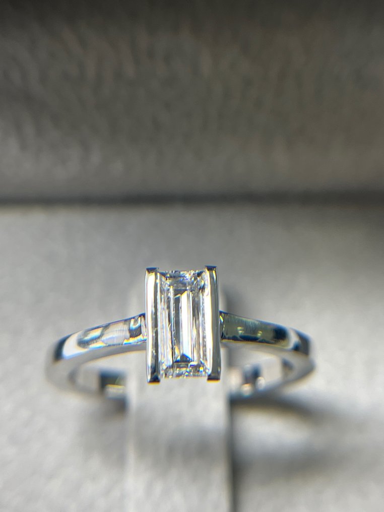 Sormus - 18 kt. Valkokulta - 0.58ct. tw. Timantti (Luonnollinen) #3.2