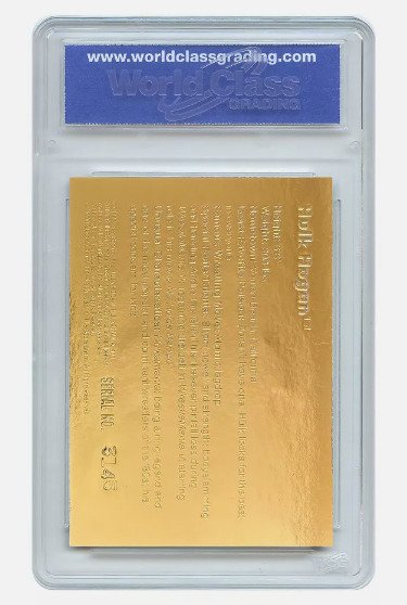 1996/97 WWF - Hulk Hogan Gold Card - Signature Edition - WCG 10 - 1 Graded card #2.1