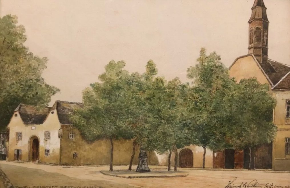 Heinrich Von Wertheim (1870/75-1945) - Alt-Heiligenstadt, Beethovenhaus 1930 #1.0