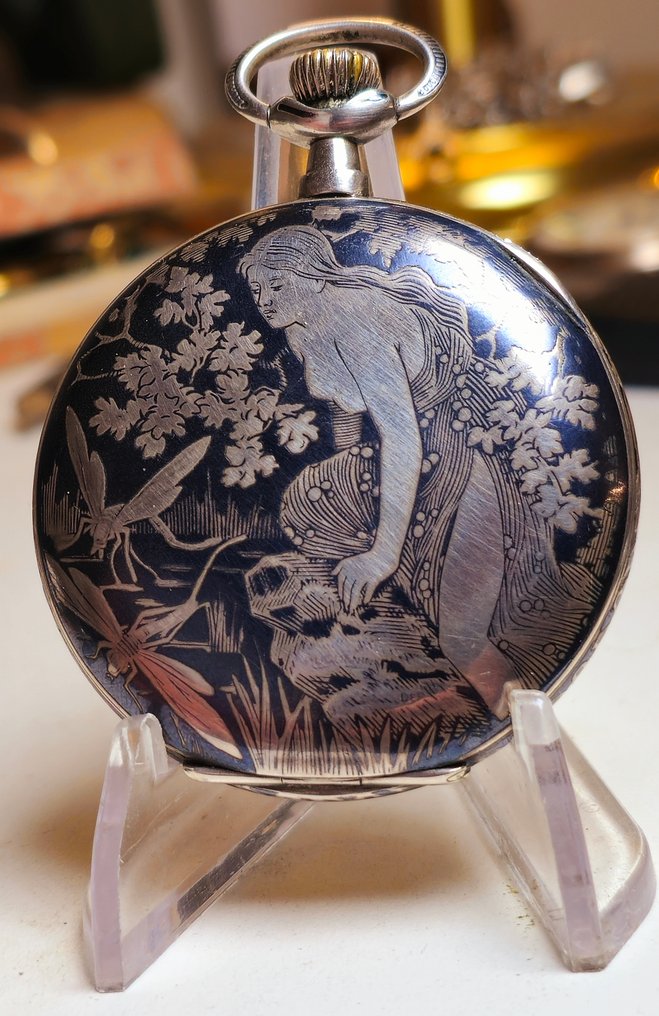 Niello pocket watch new arrivals