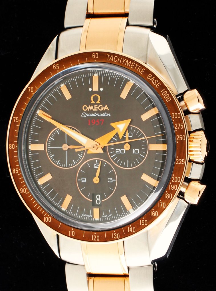 Omega Speedmaster Broad Arrow 1957 750 Red Gold C.O.S.C. Column Wheel Chronograph Ref. No 321.90.42.50.13.001 Men 2000 2010 auction online Catawiki
