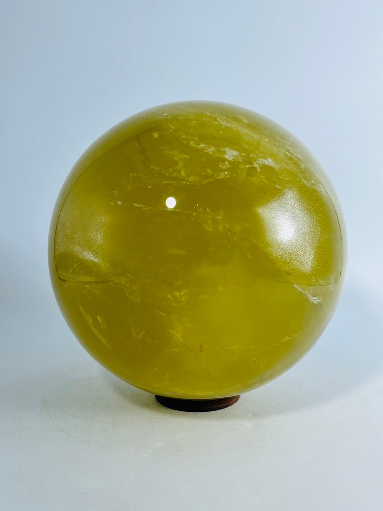 XL Citrine Sphere - Premium Quality - Ø160mm Naturalstone - Sphere Collector - Asterism Effect - Unique- 6092 g - (1) #4.3